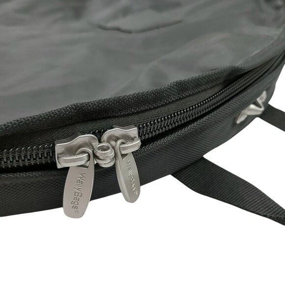 WallyBags Tri-Fold Garment Bag Shoulder Strap Multiple Accessory Pockets Black - Picture 16 of 16